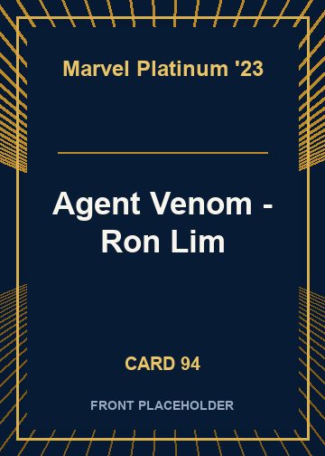 Agent Venom - Ron Lim card thumbnail