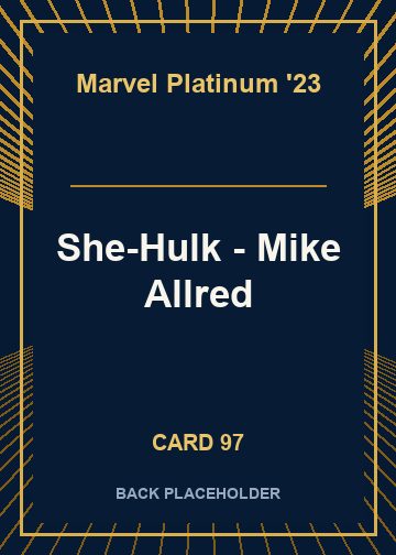 She-Hulk - Mike Allred back card image