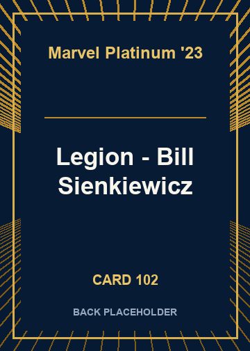 Legion - Bill Sienkiewicz back card image