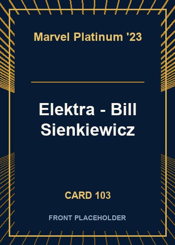 Elektra - Bill Sienkiewicz card thumbnail