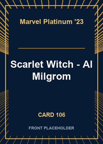 Scarlet Witch - Al Milgrom card thumbnail