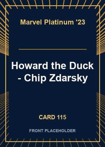 Howard the Duck - Chip Zdarsky card thumbnail