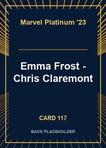 Emma Frost - Chris Claremont back card image