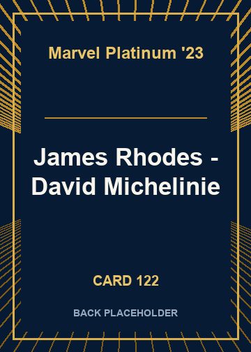 James Rhodes - David Michelinie back card image