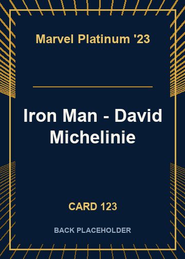Iron Man - David Michelinie back card image