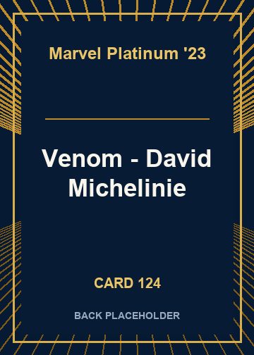 Venom - David Michelinie back card image
