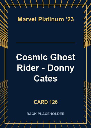 Cosmic Ghost Rider - Donny Cates back card image