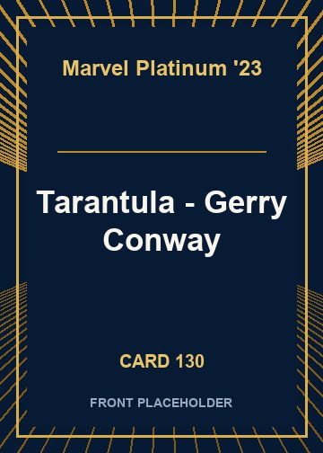 Tarantula - Gerry Conway front card image