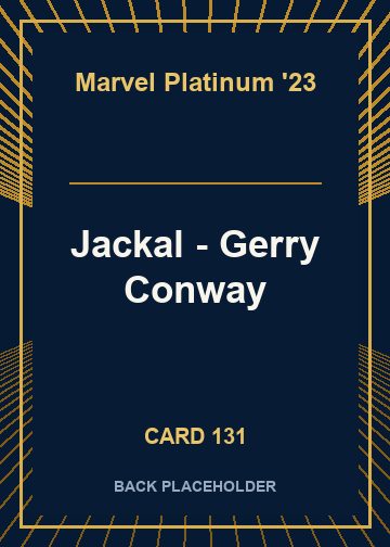 Jackal - Gerry Conway back card image