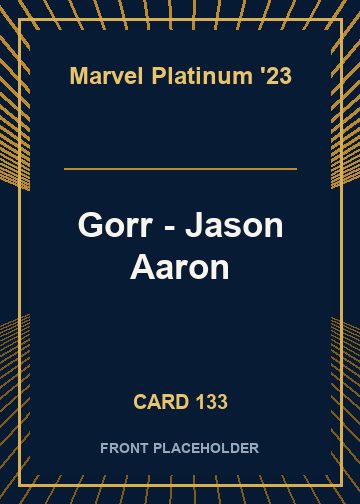 Gorr - Jason Aaron card thumbnail