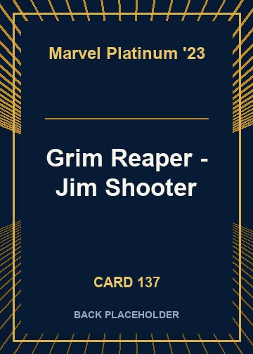Grim Reaper - Jim Shooter back card image