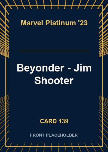 Beyonder - Jim Shooter front card image