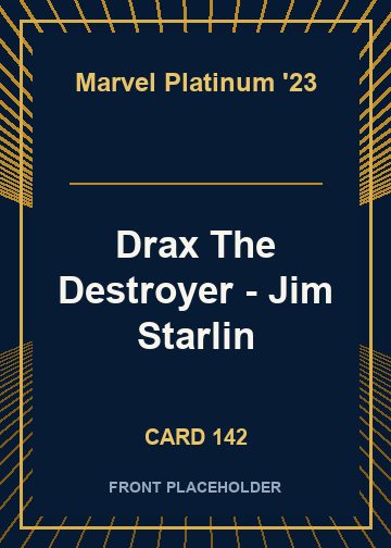 Drax The Destroyer - Jim Starlin card thumbnail