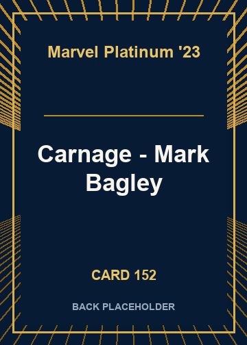 Carnage - Mark Bagley back card image