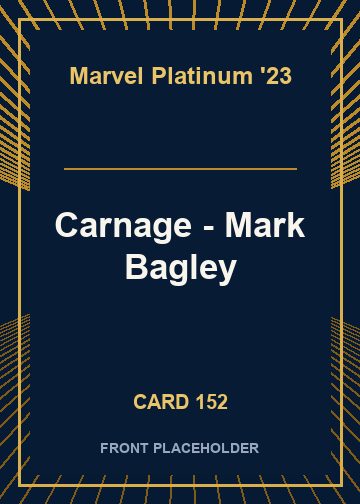 Carnage - Mark Bagley front card image