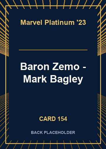 Baron Zemo - Mark Bagley back card image