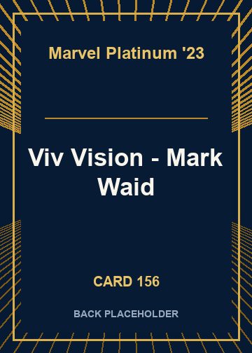 Viv Vision - Mark Waid back card image