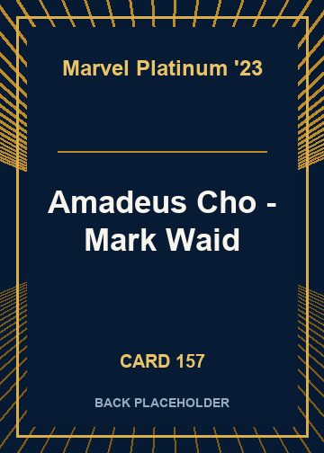 Amadeus Cho - Mark Waid back card image