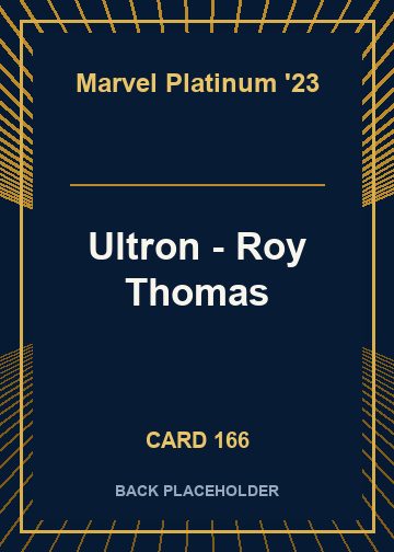 Ultron - Roy Thomas back card image