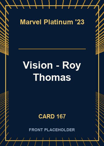 Vision - Roy Thomas front card image