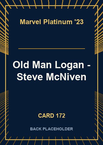 Old Man Logan - Steve McNiven back card image