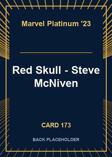 Red Skull - Steve McNiven back card image