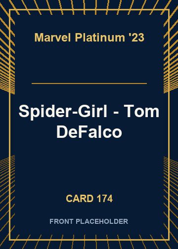Spider-Girl - Tom DeFalco card thumbnail