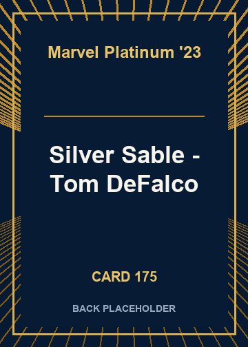 Silver Sable - Tom DeFalco back card image