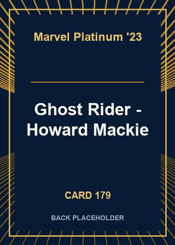 Ghost Rider - Howard Mackie back card image