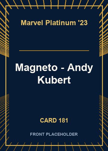 Magneto - Andy Kubert card thumbnail