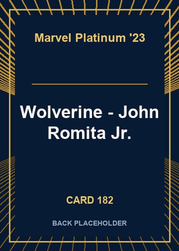 Wolverine - John Romita Jr. back card image
