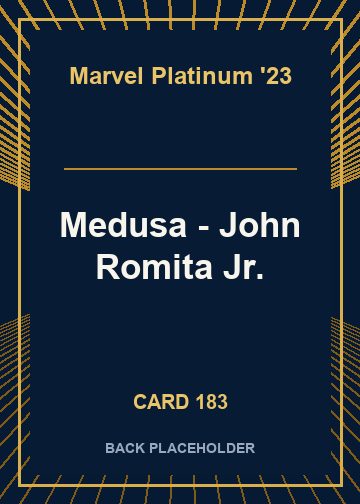 Medusa - John Romita Jr. back card image