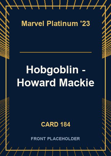 Hobgoblin - Howard Mackie card thumbnail
