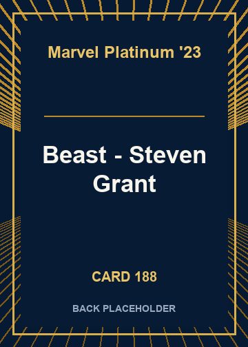 Beast - Steven Grant back card image