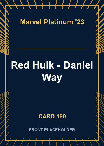 Red Hulk - Daniel Way card thumbnail