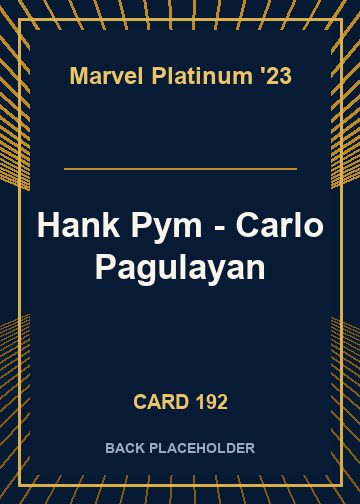 Hank Pym - Carlo Pagulayan back card image