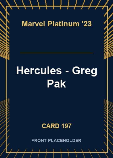 Hercules - Greg Pak card thumbnail