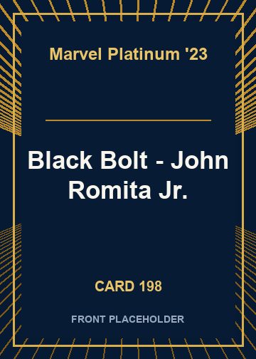 Black Bolt - John Romita Jr. card thumbnail