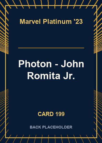 Photon - John Romita Jr. back card image