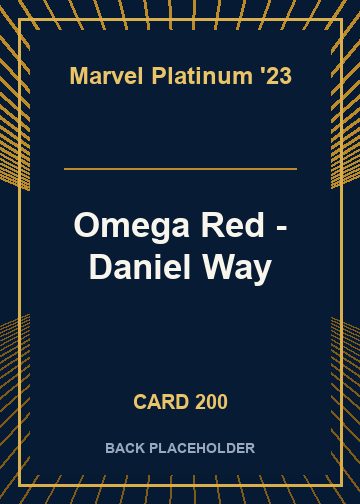 Omega Red - Daniel Way back card image