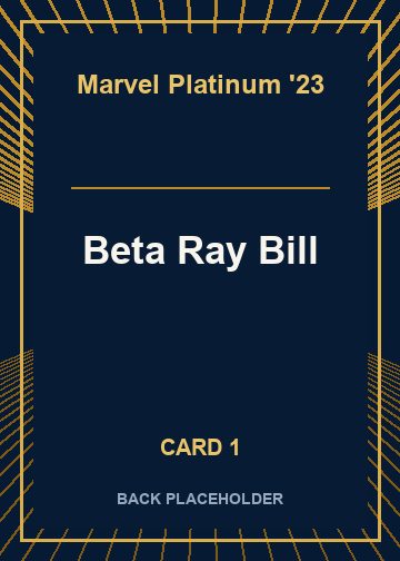 Beta Ray Bill back artwork