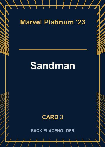 Sandman back artwork