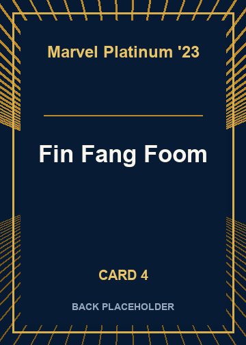 Fin Fang Foom back artwork