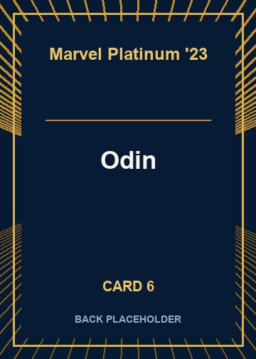 Odin back artwork