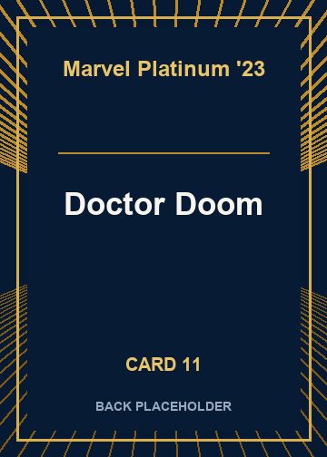 Doctor Doom back artwork