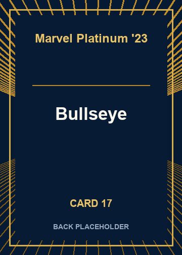Bullseye back artwork