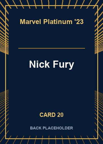 Nick Fury back artwork