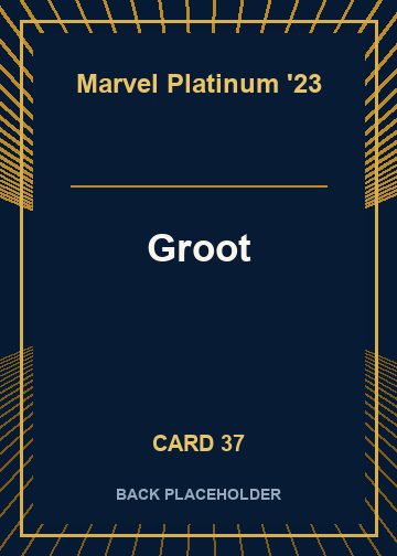 Groot back card image