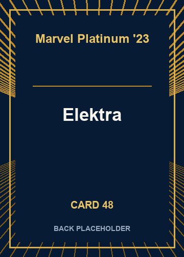 Elektra back card image
