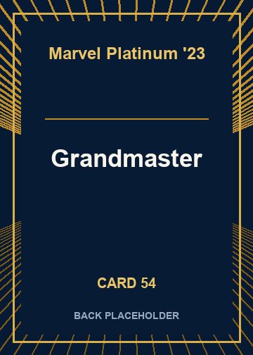 Grandmaster back card image